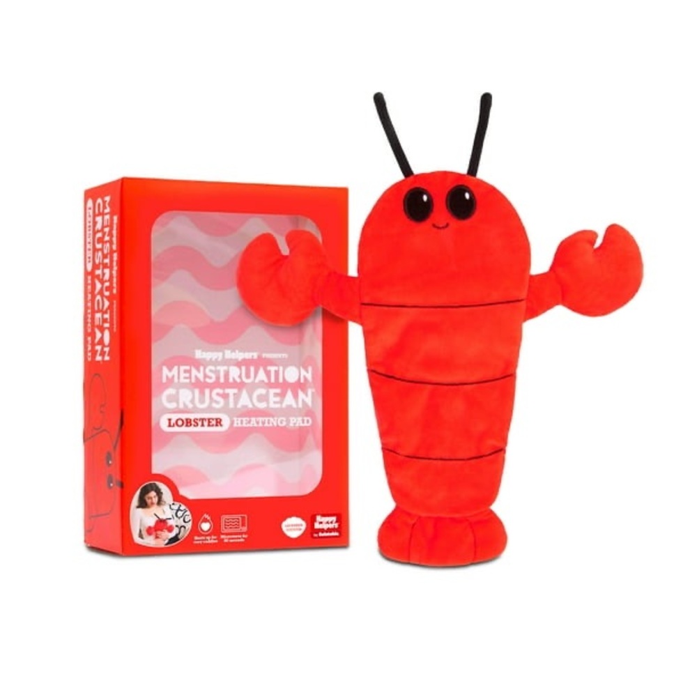 New Menstruation Crustacean Lobster Microwaveable Heating Pad Happy Hooligans